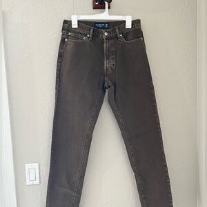 ABERCROMBIE & FITCH BROWN VINTAGE STRETCH 90s SLIM.